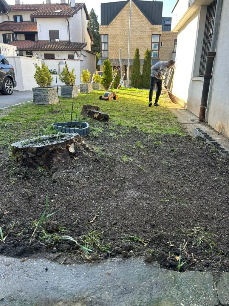 održavanje dvorišta Beograd Bežanijska kosa pre